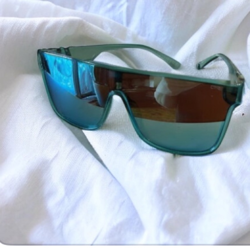 CAKE blue shield sunglasses